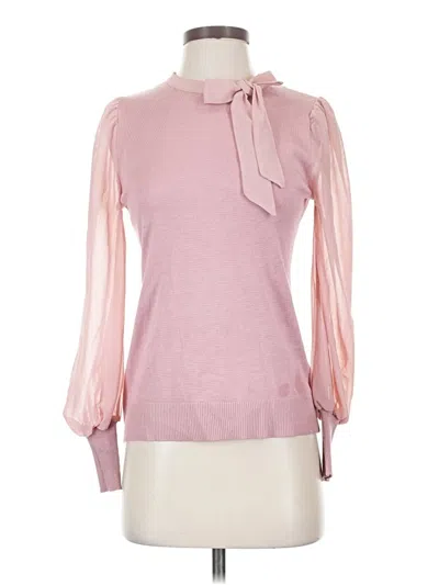 Pre-owned Indigo Rose Long Sleeve Blouse In Pink