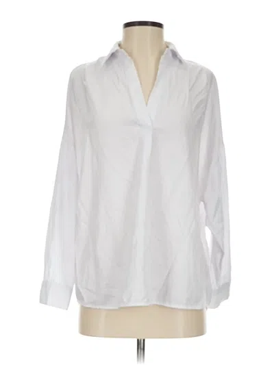 Pre-owned Indigo Rose Long Sleeve Blouse In White