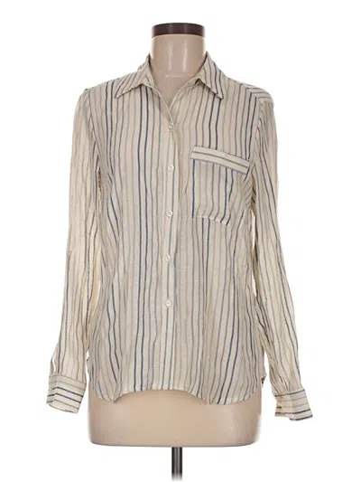 Pre-owned Indigo Rose Long Sleeve Button Down Shirt In Ivory
