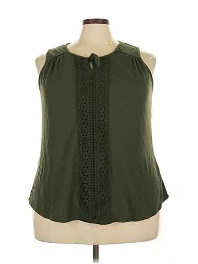 Pre-owned Indigo Rose Sleeveless Blouse In Green