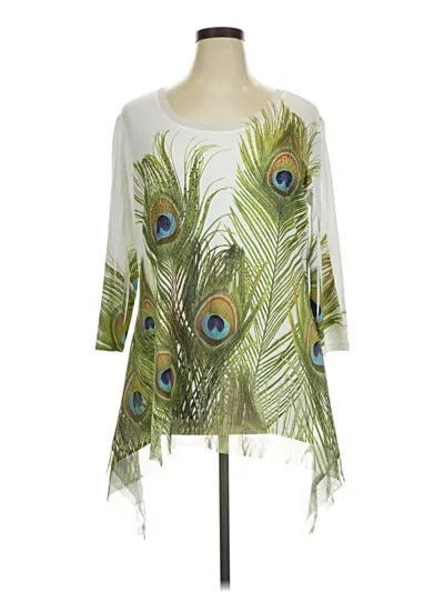 Pre-owned Indigo Soul Casual Dress In Green