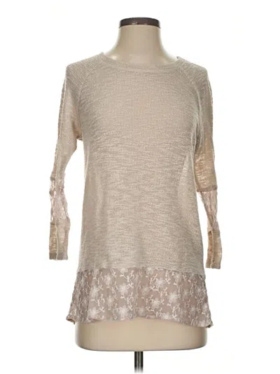 Pre-owned Indigo Soul Pullover Sweater In Tan