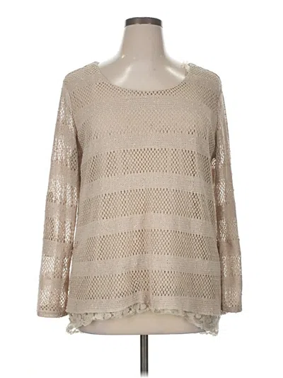 Pre-owned Indigo Soul Pullover Sweater In Tan