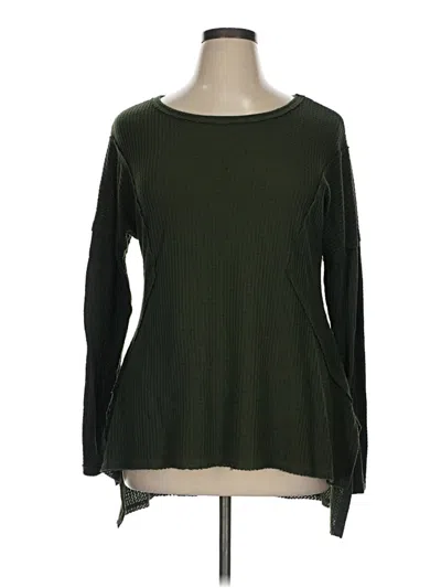 Pre-owned Indigo Thread Co. Long Sleeve T-shirt In Green