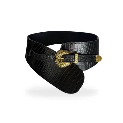 Indigolush Women's Black Frontier Muse Belts
