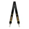 Indigolush Women's Black The Gilded Lure Leather Strap