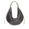 Indigolush Women's Brown Hobo Adjustable Hand Shaped Leather Bag Maxi Taupé Two Hands
