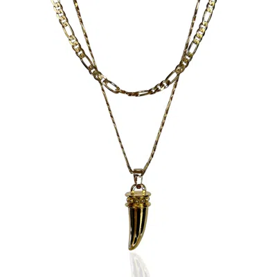 Indigolush Women's Gold Maxi Panthera Necklace