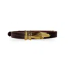 Indigolush Women's Red Gilded Lure Black Cherry Gold Belt In Red