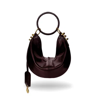 Indigolush Women's Red Midi Hobo Ivy Oracle Hiss Black Cherry Smooth