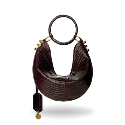 Indigolush Women's Red The Midi Ivy Oracle Hiss Bag Black Cherry