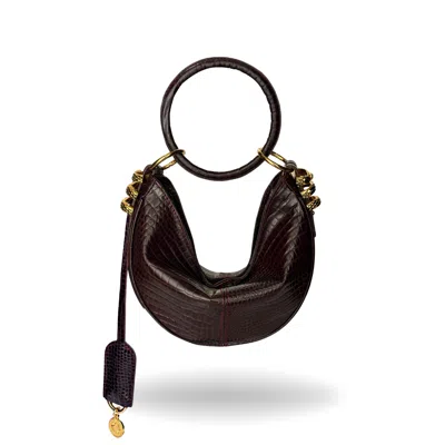 Indigolush Women's Red The Mini Ivy Oracle Hiss Bag Black Cherry