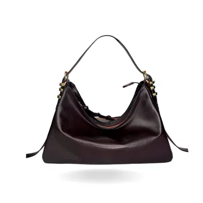 Indigolush Women's Red The Muse Oracle Hiss Bag Black Cherry Smooth