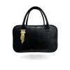 Indigolush Women's The Dua Crossbody Leather Bag Black