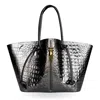 Indigolush Women's The Lasso Tote Leather Bag Silver