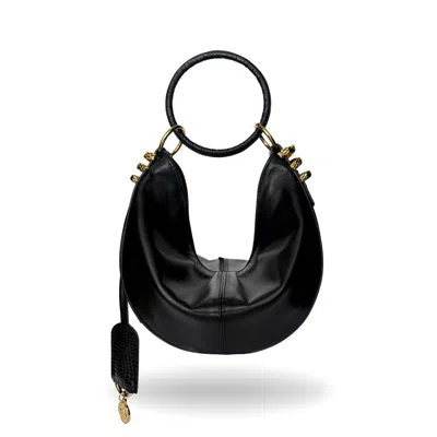 Indigolush Women's The Midi Ivy Oracle Hiss Bag Black Smooth