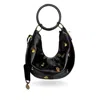 Indigolush Women's The Midi Ivy Studded Bag Black In Black