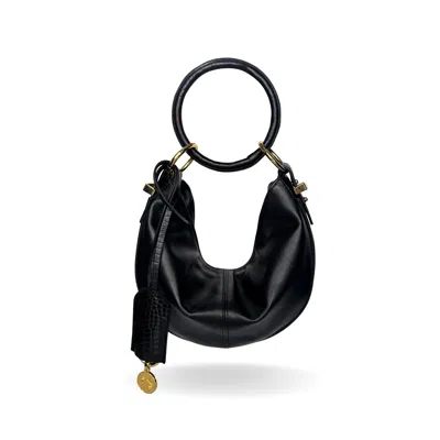 Indigolush Women's The Mini Ivy Bag Black Lizard