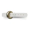 Indigolush Women's White Boheme Ivory Gold Belt In White