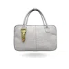 Indigolush Women's White The Dua Crossbody Leather Bag Ivory