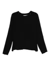 Individual Sentiments Button-detail Sweater In Black
