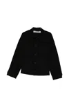 Individual Sentiments Button Patch Pocket Shirt In Black