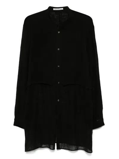 Individual Sentiments Fine-knit Top In Black
