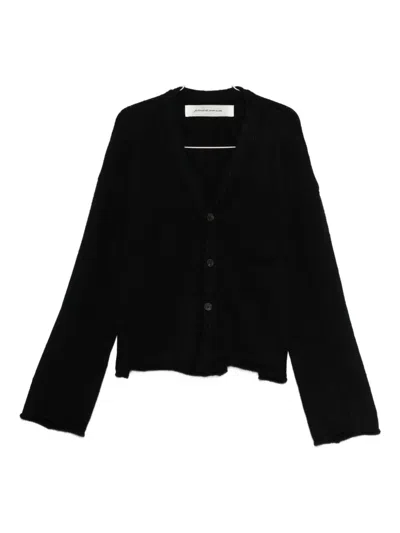 Individual Sentiments V-neck Cardigan In Black