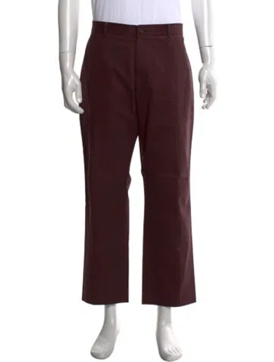 Pre-owned Indochino Dress Pants In Burgundy