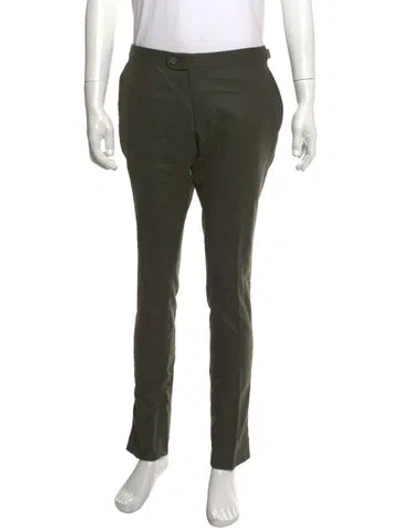 Pre-owned Indochino Dress Pants In Green