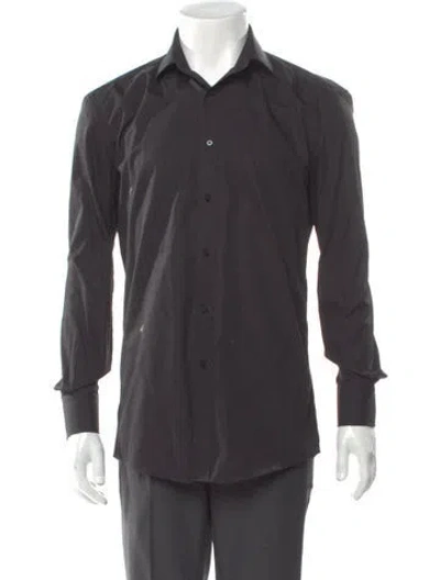 Pre-owned Indochino Long Sleeve Dress Shirt In Black