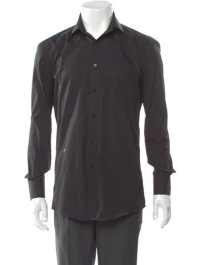 Pre-owned Indochino Long Sleeve Dress Shirt In Gray