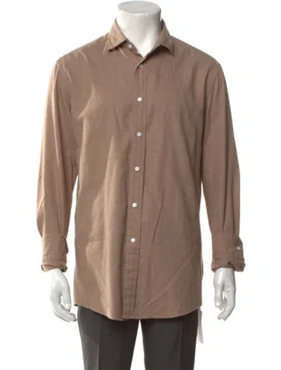 Pre-owned Indochino Long Sleeve Dress Shirt In Neutral