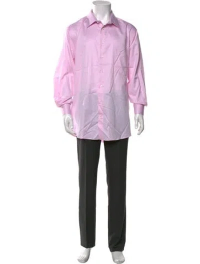 Pre-owned Indochino Long Sleeve Dress Shirt In Pink