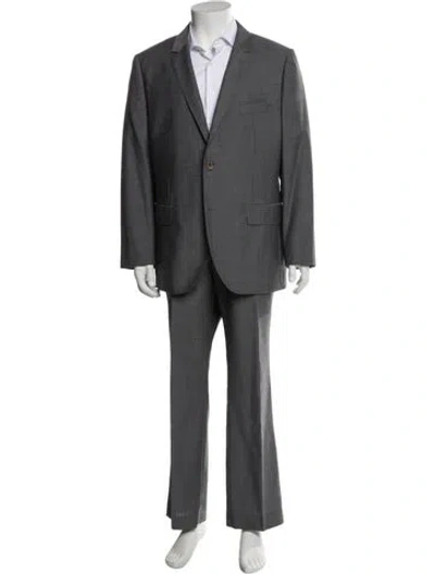 Pre-owned Indochino Mens Wool Two-piece Suit In Gray