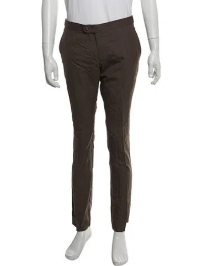 Pre-owned Indochino Patterned Dress Pants In Brown