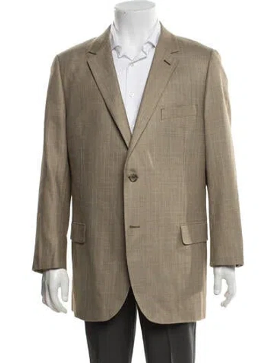 Pre-owned Indochino Silk Patterned Blazer In Neutrals