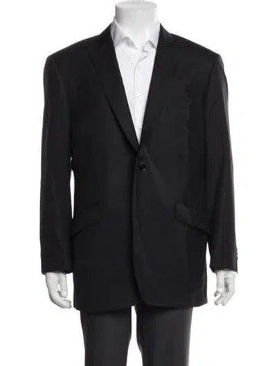 Pre-owned Indochino Wool Blazer In Black