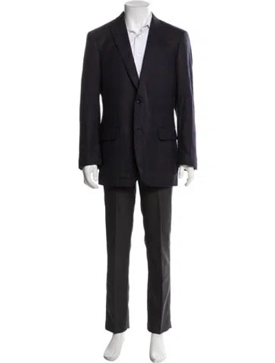 Pre-owned Indochino Wool Blazer In Blue