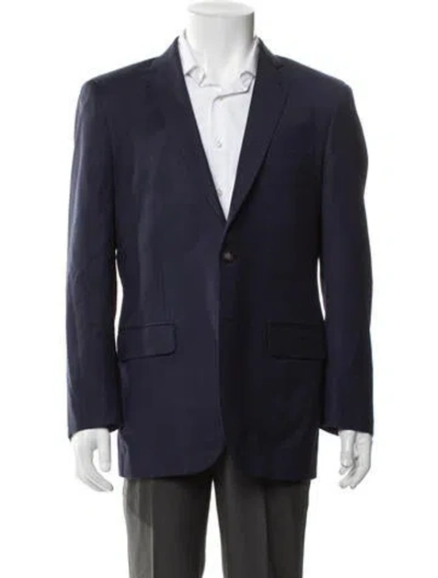 Pre-owned Indochino Wool Blazer In Blue