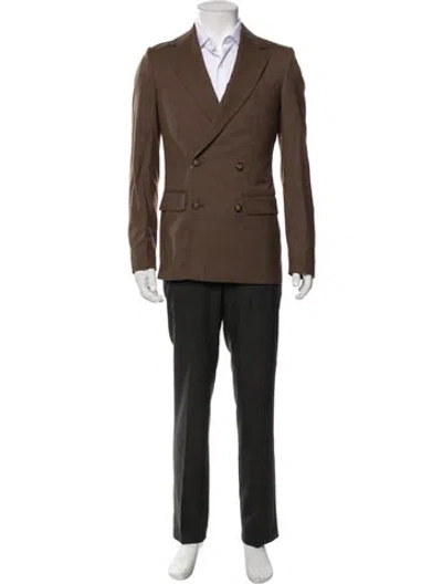 Pre-owned Indochino Wool Blazer In Brown
