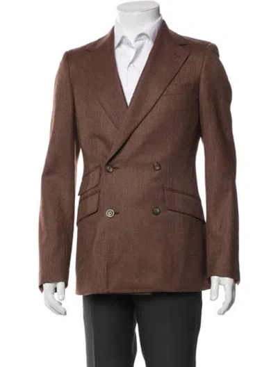 Pre-owned Indochino Wool Blazer In Brown