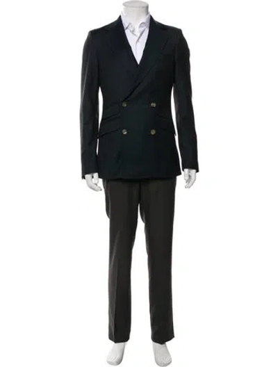 Pre-owned Indochino Wool Blazer In Green