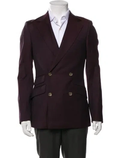 Pre-owned Indochino Wool Blazer In Purple