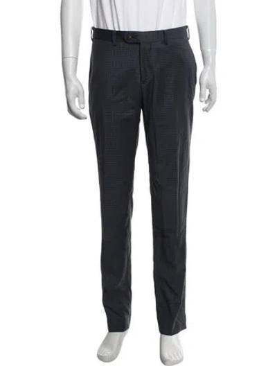 Pre-owned Indochino Wool Dress Pants In Blue