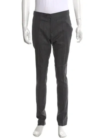 Pre-owned Indochino Wool Dress Pants In Gray