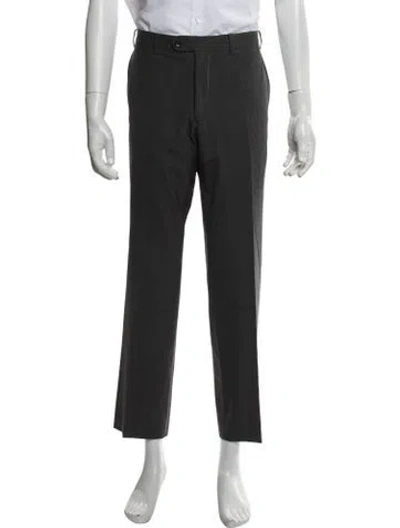 Pre-owned Indochino Wool Dress Pants In Gray