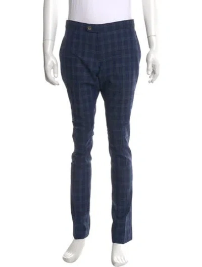 Pre-owned Indochino Wool Pants In Blue