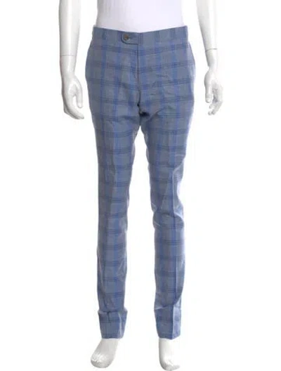 Pre-owned Indochino Wool Pants In Blue