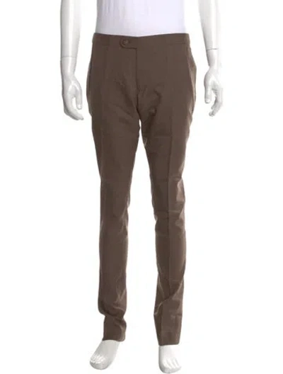 Pre-owned Indochino Wool Pants In Brown